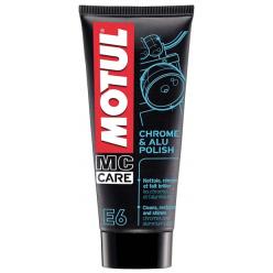 Средство для придания блеска мотоциклу MOTUL "E6 CHROME&ALU POLISH" 100мл. 